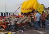 दुर्गा प्रतिमा ले जाते समय दर्दनाक हादसा