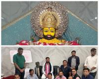 खाटू धाम से पधारे श्री श्याम सिंह चौहान जी का चंडी तल्ला श्री श्याम मंदिर में आगमन