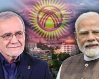 बिश्केक में पीएम मोदी ने की ईरान के राष्ट्रपति पेजश्कियान से मुलाकात