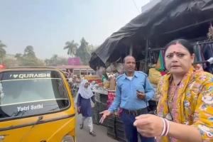 आसनसोल : रोड पर का ‘दौड़ात्म्य’, BJP विधायक अग्निमित्रा पॉल का हंगामा