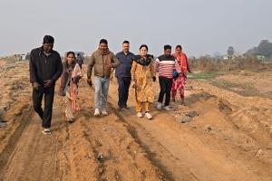 भाजपा विधायक का अग्निमित्र पाल सुबह-सुबह किया डामरा नदी घाट अचौक्क दौरा