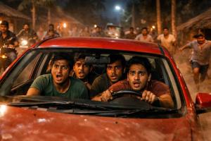 कार रोककर लूट की कोशिश