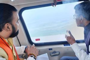 बिहार के सीएम सम्राट चौधरी ने नेपाल में बाढ़ प्रभावित इलाकों का सर्वेक्षण किया