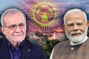 बिश्केक में पीएम मोदी ने की ईरान के राष्ट्रपति पेजश्कियान से मुलाकात