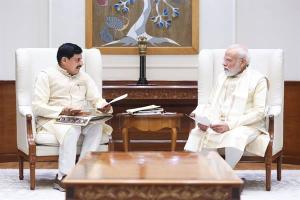 प्रधानमंत्री श्री मोदी से मुख्यमंत्री डॉ. यादव ने की भेंट 