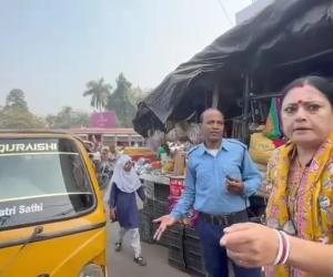 आसनसोल : रोड पर का ‘दौड़ात्म्य’, BJP विधायक अग्निमित्रा पॉल का हंगामा