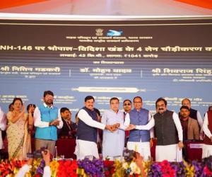4400 करोड़ रुपये की लागत से 8 राष्ट्रीय राजमार्ग परियोजनाओं का हुआ शिलान्यास